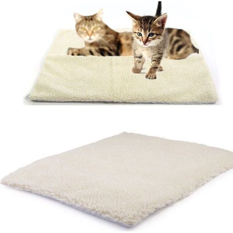 Tapis auto-chauffant pour animal domestique, couverture pour chat/chien, coussin chauffant pour animaux domestiques, tapis de coussin auto-chauffant pour chats, couverture écologique, 90 x 64