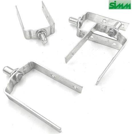 FORCELLA IN FERRO CON PERNO DIAM.12 MM X RULLO LEGNO (1/2)