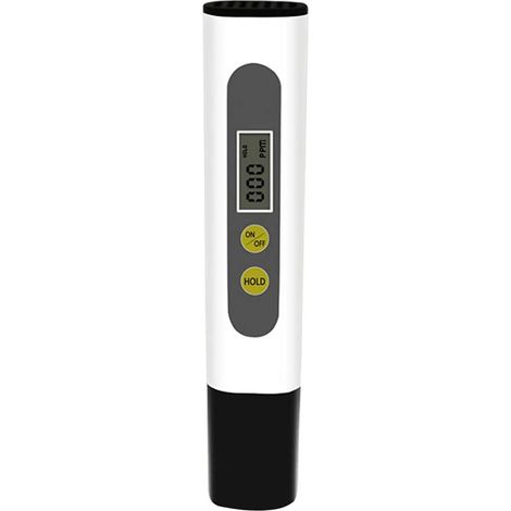 TDS mètre Portable testeur de qualité de l'eau,écran LCD,Stylo de Test avec Deux Touches,testeur d'eau Potable,Noir et Blanc (1/5)