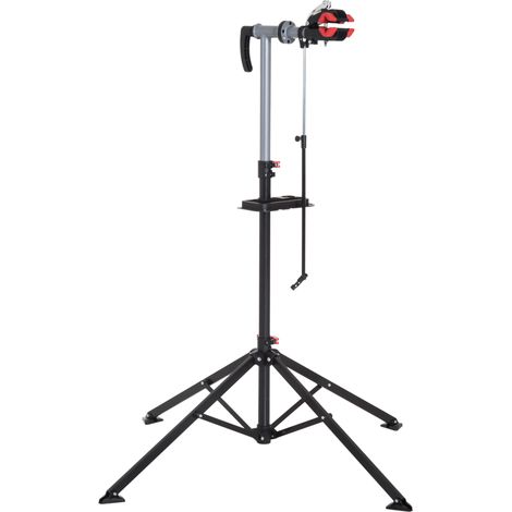 Support vélo hauteur réglable rotatif 100x100x109-180 cm noir (1/5)
