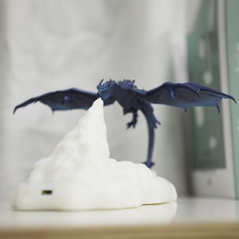 Veilleuse dragon 3D imprimé, lampe LED USB rechargeable dragon de glace et feu décoration chambre (1/4)