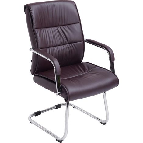 Chaise oscillante Sievert en similicuir Marron (1/5)