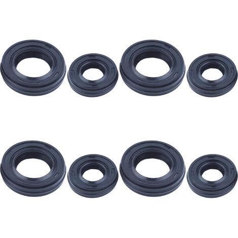 Kit de joints d'huile de vilebrequin moteur (4 grands x 4 petits) pour tondeuse GX35 Pièces de rechange pour 91214-ZM3-003, 91212-Z0H-003 Accessoires (1/5)