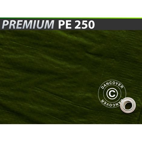 Bâche 6x8m, PE 250g/m², Vert - Dancover