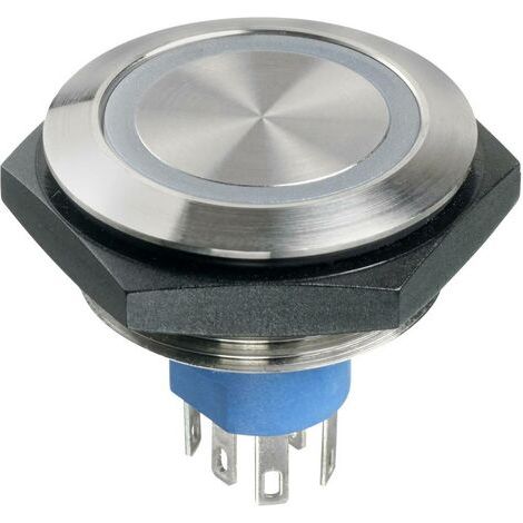 APEM AV57022000074BK AV57022000074BK Bouton-poussoir antivandalisme 30 V/DC 1 A 1 x Off/(On) à rappel blanc (Ø x H) 36 (1/2)