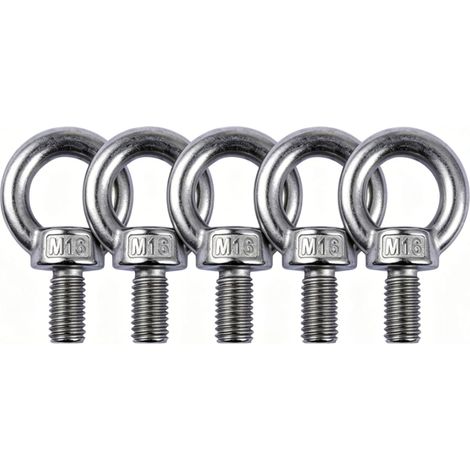 5pcs M16 Eye Bolt Lifting Ring, 304 Stainless Steel (1/5)