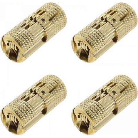 4pcs Brass Invisible Hidden Barrel Hinge 10mm for Jewelry Box Hardware Folding Table Cabinet Door Crafts Hardware Accessories (1/5)