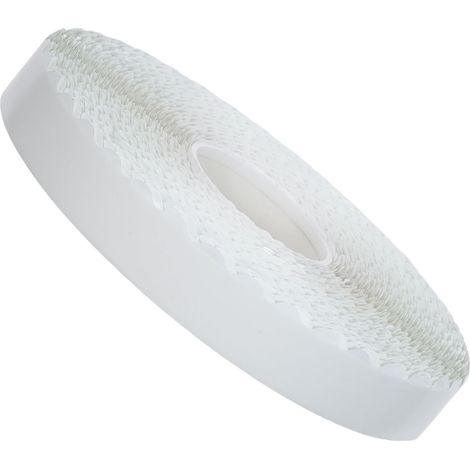 Ruban Adhésif Double Face en Mousse Blanche, Bord Ondulé Élégant, Adhérence Forte, Facile à Déchirer, Épaisseur 5mm, pour Projets DIY et Emballages (1/5)