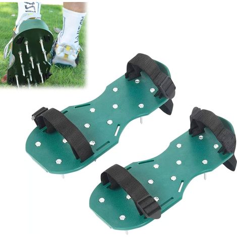 Aérateur De Pelouse, Chaussures Fermées pour Pelouse, Chaussures Aérateur De Pelouse, Chaussures Pelouse, Aérateur De Pelouse Scarificateur, Chaussures À Ongles pour Votre Pelouse Ou Votre Cour (1/5)