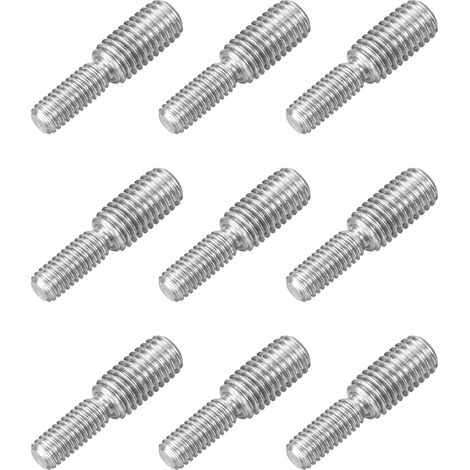 9pcs Boulon à Tige Filetée Double Extrémité M6x15mm à M8x15mm (1/5)