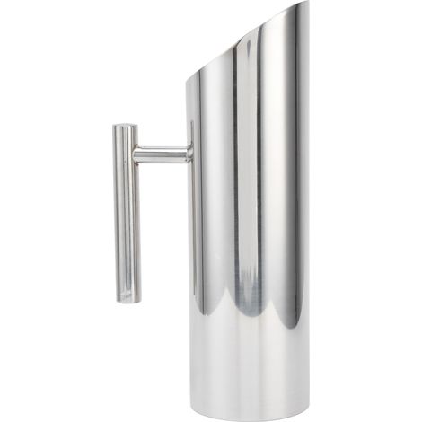 Teekanne aus Edelstahl 304, 1,5 l, gerade Teekanne, Eiskrug, Kaffeekaraffe, KTV-Getränkekanne, dickwandig, für Bars. (1/5)
