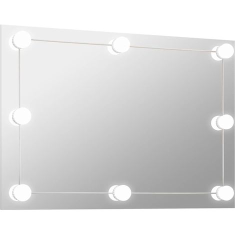 Maison Exclusive - Wandspiegel ohne Rahmen mit LED-Beleuchtung Re (1/5)