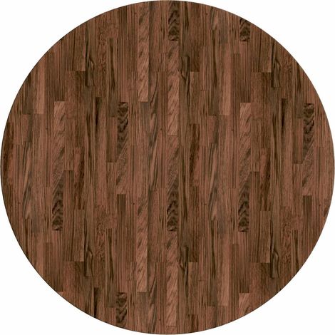 Encimera Marrón Oscuro Ø 90 x 2,5 cm Madera de Roble Sólido vidaXL