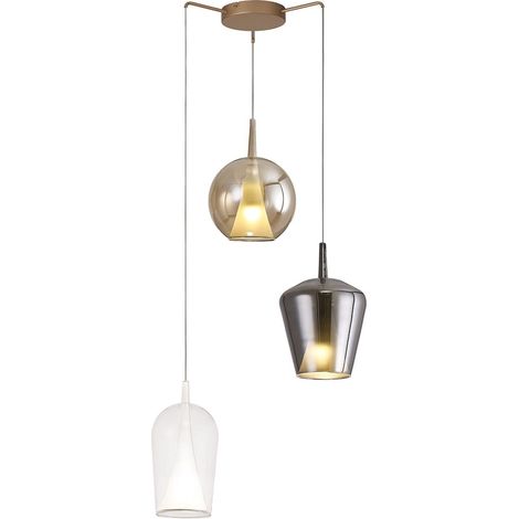 Suspension, Suspension multi Elsa Mantra Transparent en Verre, MANTRA (1/2)