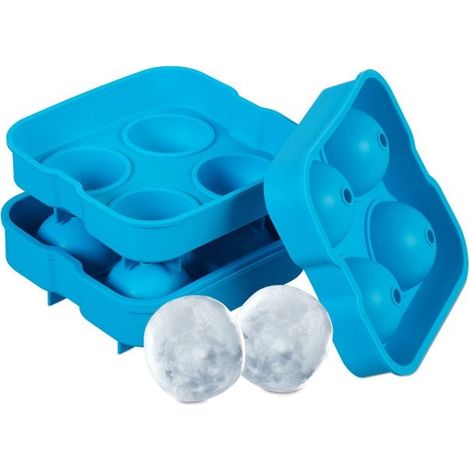 Set di 2 stampi per cubetti di ghiaccio in silicone (1/5)