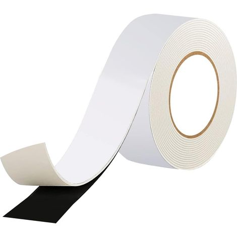 5cmx5m Ruban Butyle Blanc, Bande Etancheite Toiture Autocollante Fort Ruban Adhesif Etancheite Anti Fuite, Butyl Sealant Tape Résistant au Vieillissement pour RV, Camping-Car, Bateau (1/5)
