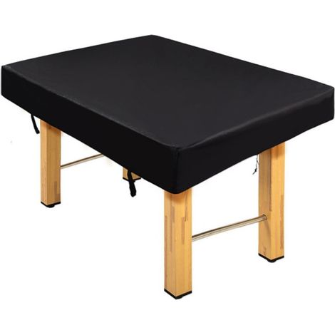 Housse imperméable pour table de billard, 142 x 132 x 38 cm, anti-poussière, accessoires de mobilier, noire (1/5)