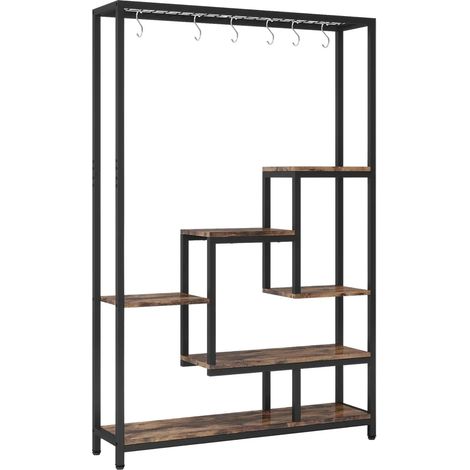 Étagère décorative en forme d'échelle pour plantes avec 7 niveaux et cadre métallique (1/5)