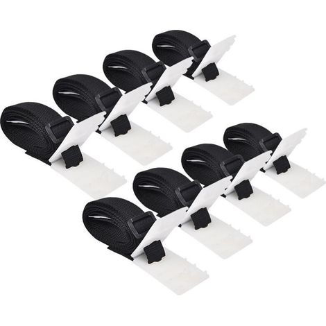 Sangles de fixation universelles pour enrouleurs de piscine, 8 pièces, 1,8 m