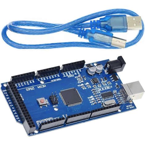 Placa de desarrollo MEGA2560 R3 versión mejorada con cable de datos USB, apta para impresoras 3D. (1/5)