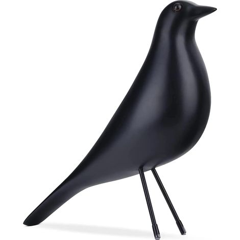 Figura de pájaro de resina - Estatua de pájaro minimalista y moderna, adornos decorativos para la sala de estar, el dormitorio y la oficina.