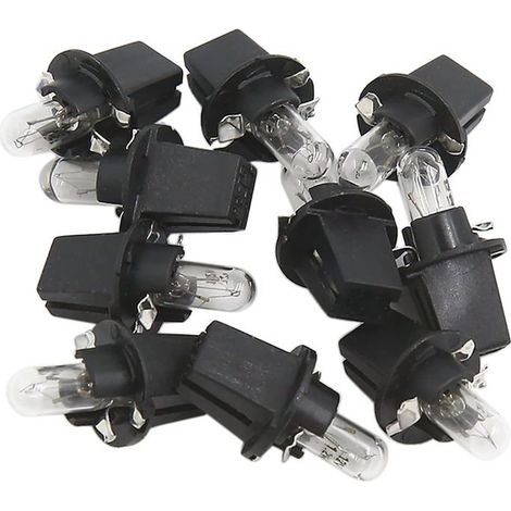 Ampoule T5 -HAWUJ- 12V 1.2W jaune clair lot 10 - Pour tableau de bord voiture (1/3)