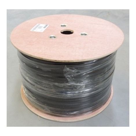 Câble meplat 4x0.089mm AWG 28 noir (Touret de 1000m) pour liaisons téléphoniques MODULAR JACK ID CABLES CPLUG4NR10