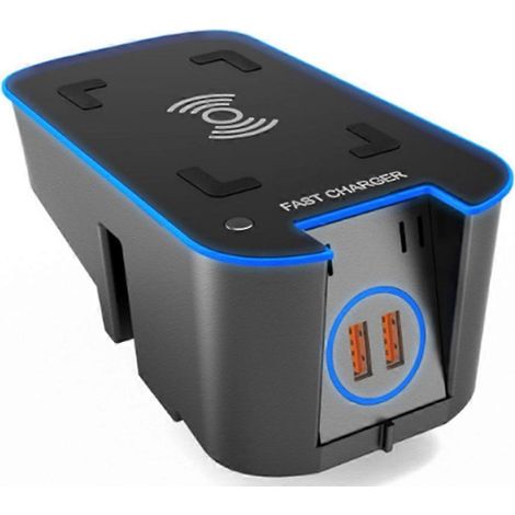 Support de chargeur sans fil modifié pour smartphone Volvo XC90 S90 XC60 V60 S60 (2015-2020) - Charge rapide sans fil par induction (1/5)
