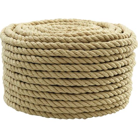 vidaXL Corde de bateau 25 m 1 Naturel PP