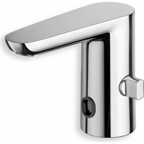 LAVABO QUIKTRONIC EAU CHAUDE EAU FROIDE SUR BATTERIE CHROME - CRISTINA ONDYNA QT33251 (1/4)