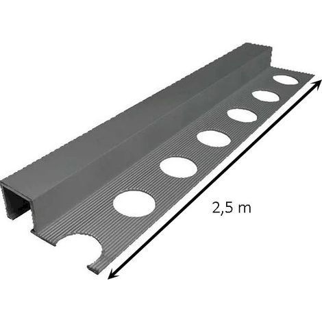 Profilo nor quadro in alluminio leggero 2,5 metri : Modello - 12MM SATINATO (1/4)