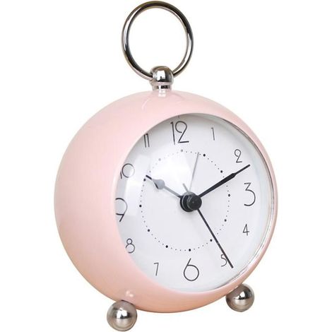Petite horloge de table, réveil classique sans tic-tac, à piles, avec rétroéclairage, en verre HD, pour chambre, salon, cuisine, déc (1/5)