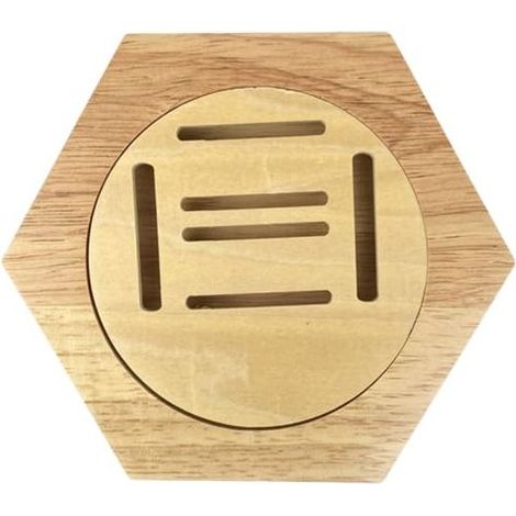 Présentoir de Porte-Médailles, Support de Médaille en Bois, comptoir à Médailles en Nid d'abeille Hexagonales pour Basket-Ball Gymnastique Football Softball (1/5)