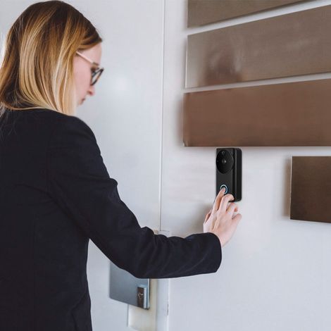 Interphone vidéo intelligent WiFi HD 720p avec vision nocturne infrarouge et détecteur de mouvement PIR pour Tuya-AquaForge