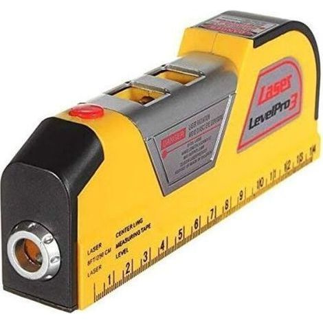Nivel láser de 2,5 m, cinta métrica/alineación horizontal y vertical, inclinómetro, medición de alineación, regla vertical multifunción (1/4)