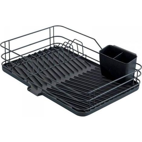 Dekoracja-domu Modello contemporaneo scolapiatti nero 31 cm