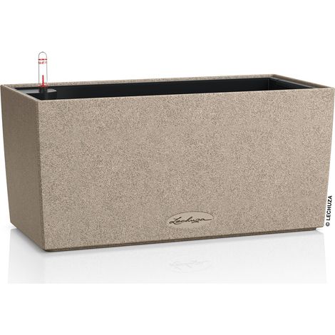 LECHUZA® Blumenkasten BALCONERA Stone 40 Sandbeige All-in-One (1/3)