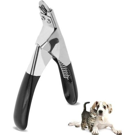 Coupé-Guillotine-Fort Tondeuse Ongles Ciseaux pour Chiens de Compagnie Claw Scissors (Noir) (1/5)