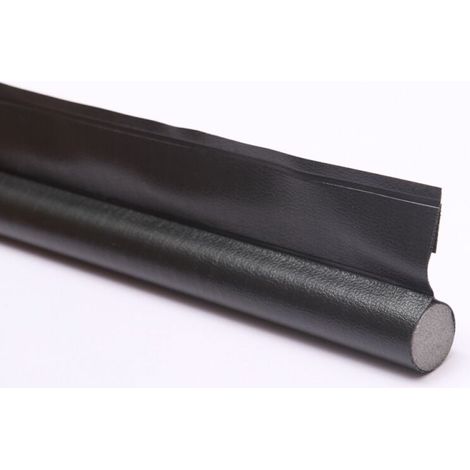 Piece 96 cm (black) self-adhesive lower door sealing strip door seal draught excluder noise protection YMYNY (1/3)