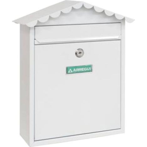 ARREGUI Visit E5744 Boîte aux Lettres en Acier, Taille M (Courrier Format A4, Magazine), Boîte aux lettres individuelle, Boîte aux Lettres Murale, Anti-pluie, Facile à Installer, Noir