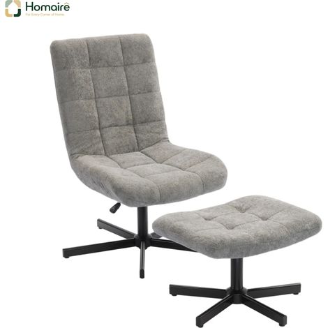 Grauer Samtsessel 80 x 66 x 93 cm HOMAIRE (1/5)