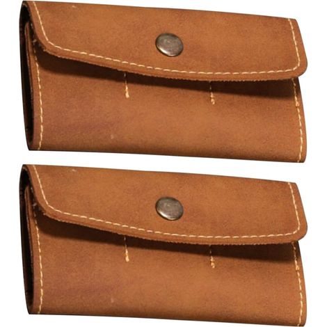 Étui de Rangement Marron pour Cartes Mémoire 6 Emplacements en PU, Protection et Organisation Efficace, pour Transport Sécurisé (1/5)