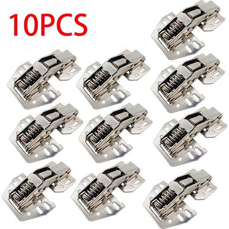 (10 pièces) Charnières à charnières relevables pour portes de placards, armoires et meubles de cuisine, compatibles avec les caravanes, camping-cars et autres véhicules. (1/5)