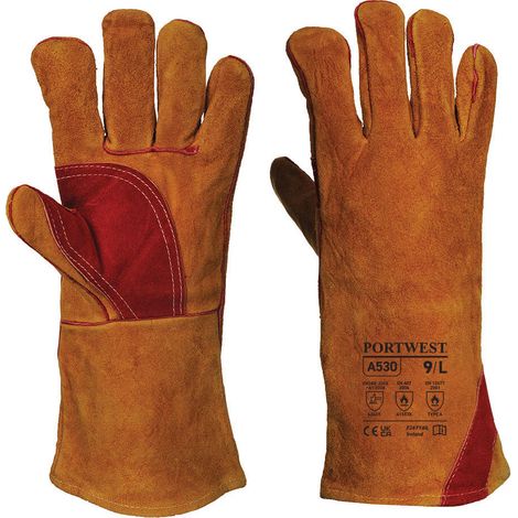 Guanto da saldatore rinforzato Colore: Marrone Taglia XXXL - Portwest