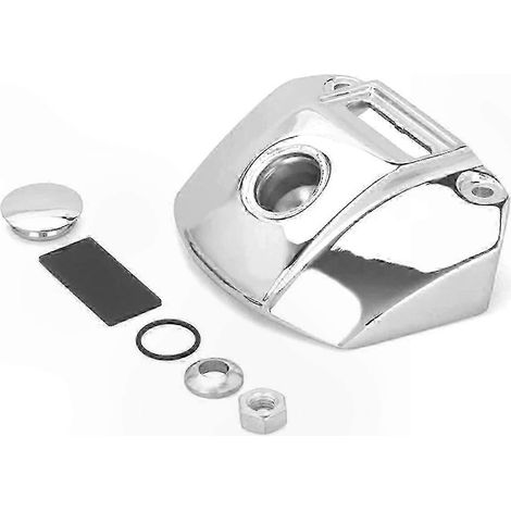 Cache de support de phare de moto argenté pour modèles XL 883 et 1200 (1/5)