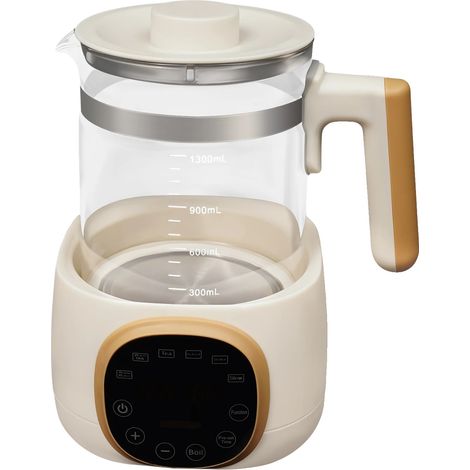 Babyflaschenwärmer, 72-Stunden-Temperaturregelung, ergonomisches Design, weiß (1/2)