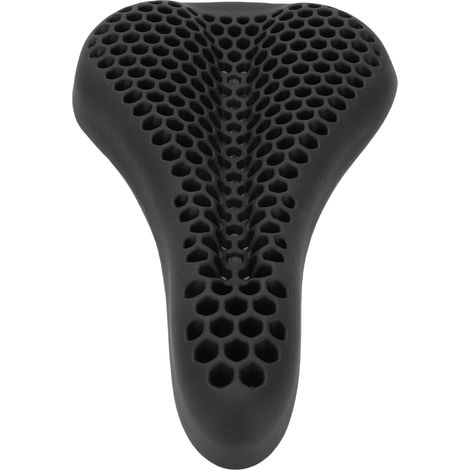 Ergonomischer, rutschfester, wasserdichter Fahrradsattelbezug aus wabenförmigem Silikon für Mountainbikes und Rennräder, schwarz (1/5)
