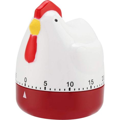 Bellissimo timer meccanico per cucinare il pollo, sveglia da cucina per la preparazione del pollo, promemoria per la cottura in casa.