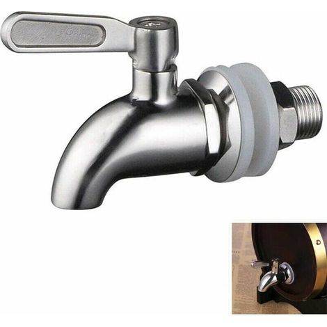 Robinet Tonneau Inox 16 mm – Distributeur Boissons, Bière, Vin (1/5)