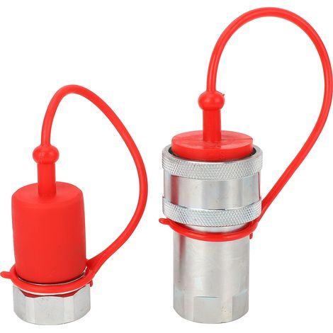 Coupleur rapide hydraulique 1in NPT en acier trempé 4000PSI 24GPM, couplage de connexion pour ISO5675 (1/5)